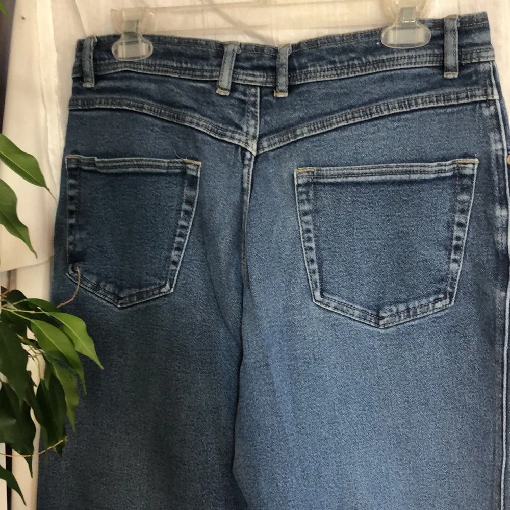 Vintage BILL BLASS womans SZ 14 pink straight leg high waist jeans pants